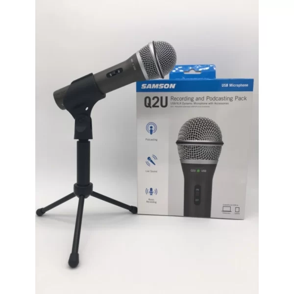 Promotion High Quality 100% Original Samson Q2U Handheld Dynamic USB Microphone with XLR and USB I/O 5