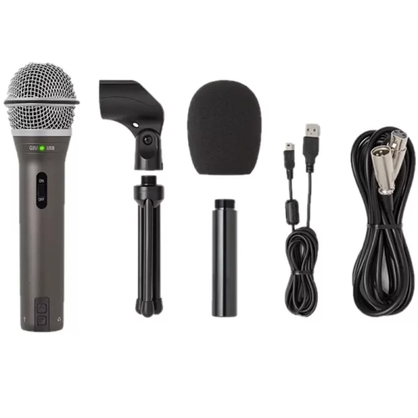 Promotion High Quality 100% Original Samson Q2U Handheld Dynamic USB Microphone with XLR and USB I/O 2